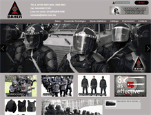 Tablet Screenshot of equiposeguridadantibalasmexico.com